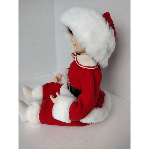 Vintage Animated Telco Young Adult Santa Claus Motionette 1991 Shelf Sitter HTF - Picture 3 of 8